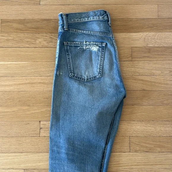 Moussy Distressed Blue Skinny Jeans - Picture 4 of 9